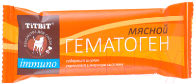 Лакомство для собак TiTBiT Immuno гематоген мясной / 005910 - фото