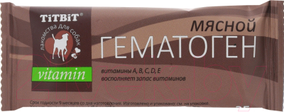 Лакомство для собак TiTBiT Classic гематоген мясной / 005873 - фото