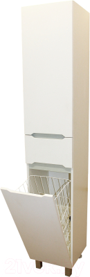 Шкаф-пенал для ванной СанитаМебель Сизаль 54.350к (левый)