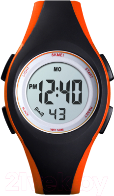 Часы наручные детские Skmei 1459-2 (черный/оранжевый) - фото