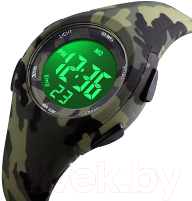 Часы наручные детские Skmei 1459-5 (зеленый камуфляж)