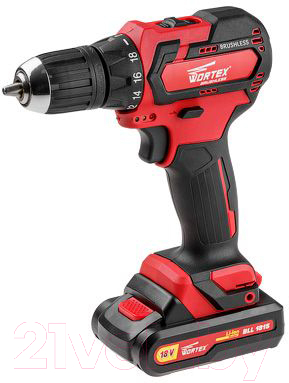 Аккумуляторная дрель-шуруповерт Wortex BD 1815 DLi