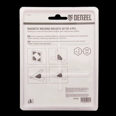 Набор магнитных фиксаторов Denzel 97555