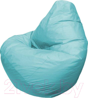 Бескаркасное кресло Flagman Груша Мега Super Г5.2-13 (морская волна) - фото