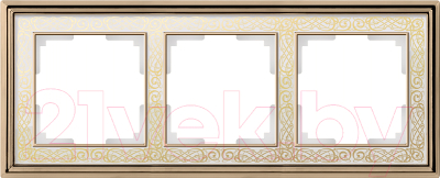 Рамка для выключателей и розеток Werkel Palacio Gracia WL77-Frame-03 / a041164 - фото