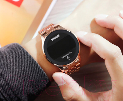 Часы наручные мужские Skmei 1579-2 (розовое золото)