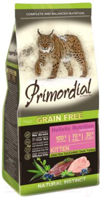 Сухой корм для кошек Primordial Kitten Duck & Turkey / MGSP1002 - фото
