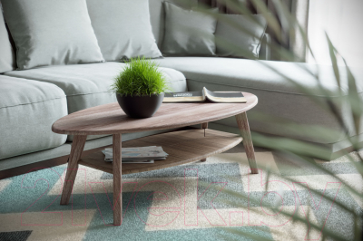 Журнальный столик Калифорния мебель Серфинг (грецкий орех/акация)