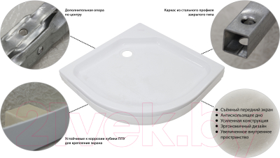 Душевой поддон Triton Низкий ПД2 90х90