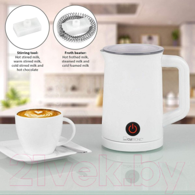 Вспениватель молока Clatronic MS 3693 (белый)