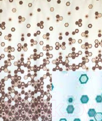 Шторка-занавеска для ванны Miranda Troy Blue - фото