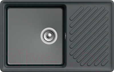 Мойка кухонная GranFest Quarz GF-ZL-52 (черный) - фото