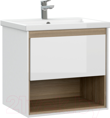 Тумба под умывальник Cersanit Louna 60 / SP-SZ-LOU-CO60/Wh - фото