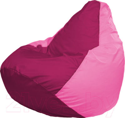 Бескаркасное кресло Flagman Груша Мега Super Г5.1-389 (фуксия/роза) - фото