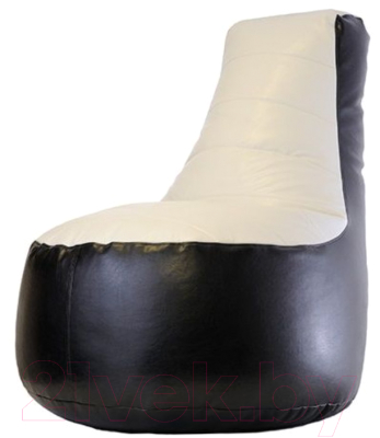 Бескаркасное кресло Flagman Трон Т1.3-47 (чёрный/белый) - фото