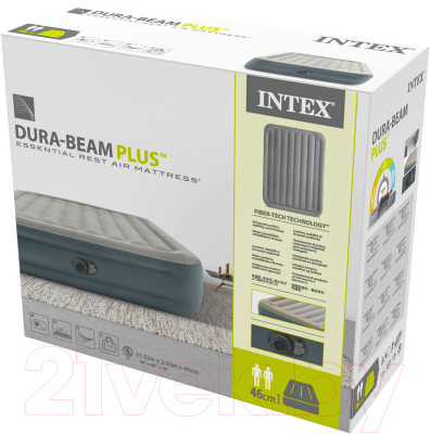 Надувная кровать Intex Dura Beam Essential Rest 64126ND