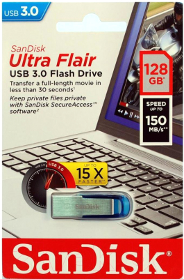 Usb flash накопитель SanDisk Ultra Flair 128GB (SDCZ73-128G-G46B)