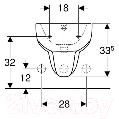 Биде подвесное Geberit Smyle Square 500.216.01.1