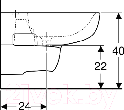 Биде подвесное Geberit Smyle Square 500.216.01.1