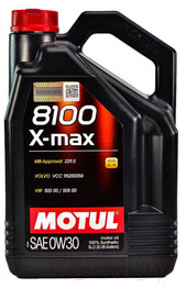 Моторное масло Motul 8100 X-max 0W30 / 106571 - фото