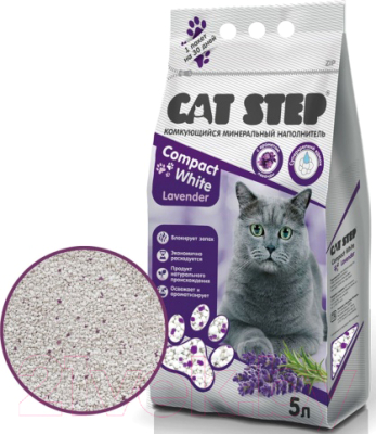 Наполнитель для туалета Cat Step Compact White Lavеnder / 20313009