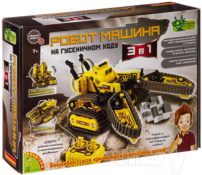 Конструктор управляемый Bondibon Французские опыты. Робот-машина / ВВ3343 - фото