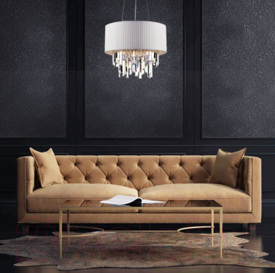 Люстра Евросвет 10106/6 (хром/прозрачный хрусталь)