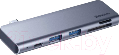 USB-хаб Baseus Harmonica 5 в 1 / CAHUB-K0G - фото