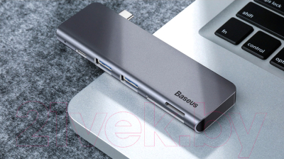 USB-хаб Baseus Harmonica 5 в 1 / CAHUB-K0G