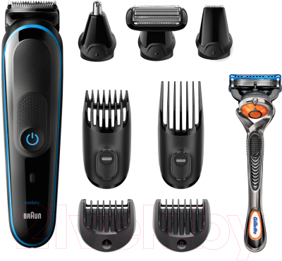 Набор для стайлинга Braun MGK5280 с бритвой Fusion ProGlide + 2 кассеты + чехол - фото