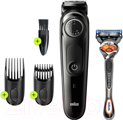 Триммер Braun BT5242 с бритвой Fusion ProGlide + 2 кассеты - фото