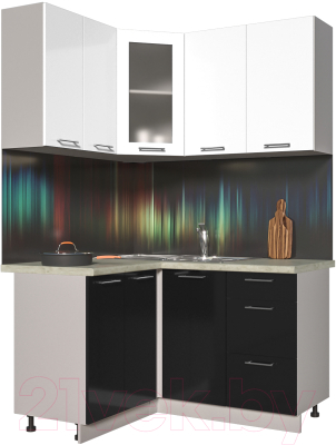 Готовая кухня Интерлиния Мила Пластик 1.2x1.4 - фото