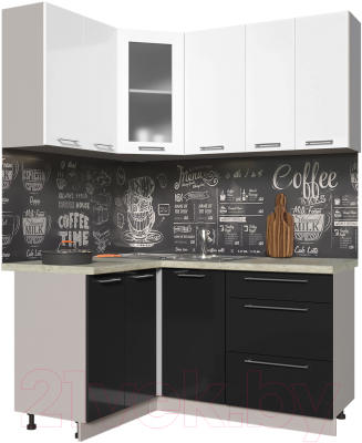 Готовая кухня Интерлиния Мила Пластик 1.2x1.6 - фото