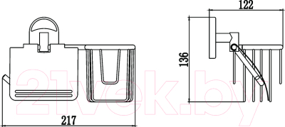Держатель для туалетной бумаги Savol S-L07051