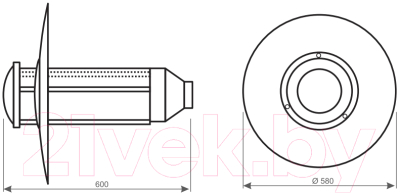 Светильник уличный КС ДТУ 01 Е27 Рокфор / 952255