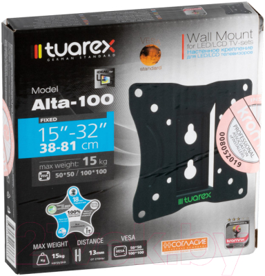 Кронштейн для телевизора Tuarex Alta-100