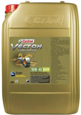 Моторное масло Castrol Vecton Long Drain 10W40 E6/E9 / 15B9D0 - фото