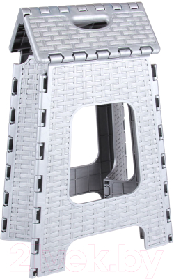 Табурет складной Альтернатива Плетенка большой / М3121 (серый)