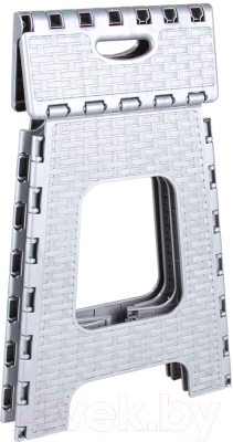 Табурет складной Альтернатива Плетенка большой / М3121 (серый)