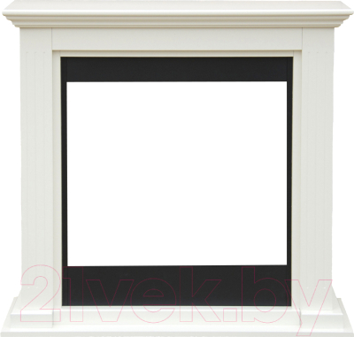 Портал для камина Смолком Marta V23 (белый ваниль/черный) - фото