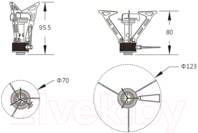 Горелка газовая туристическая Fire-Maple FMS-103
