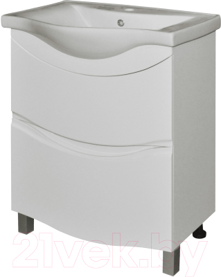 Тумба с умывальником Гамма Базик Р25оФ8-У 65 - фото