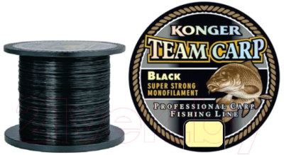 Леска монофильная Konger Team Carp Black 0.25мм 1000м / 228001025