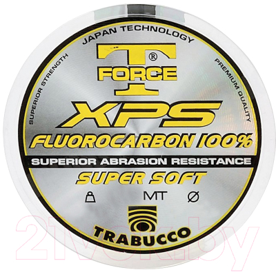 Леска флюорокарбоновая Trabucco T-Force Fluorocarbon 0.221мм 50м / 053-60-220 - фото