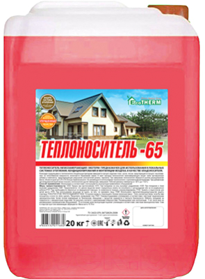 Теплоноситель для систем отопления EcoTherm -65С / 430212020 (20кг) - фото