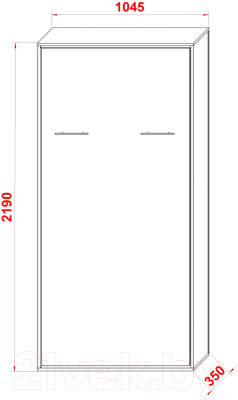 Шкаф-кровать трансформер Макс Стайл Smart 18мм 90x200