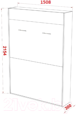 Шкаф-кровать трансформер Макс Стайл Studio 18мм 140x200