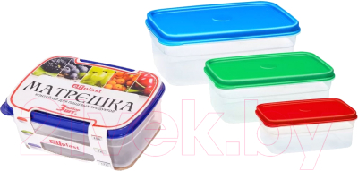 Набор контейнеров Эльфпласт Матрешка EP055 (3шт) - фото