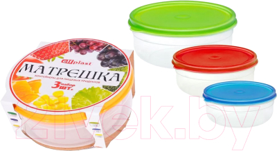 Набор контейнеров Эльфпласт Матрешка EP056 (3шт) - фото