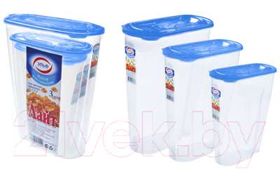 Набор емкостей для хранения Эльфпласт Лайт EP228